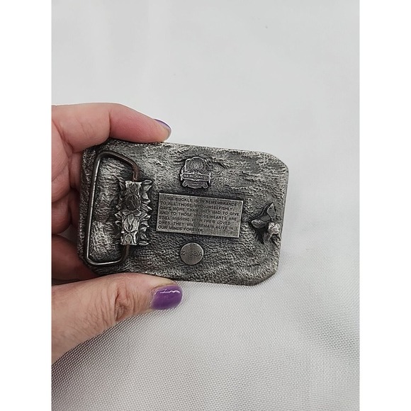 POW MIA Belt Buckle Enameled Bergamot Brass Works made in U.S.A. - Picture 2 of 5